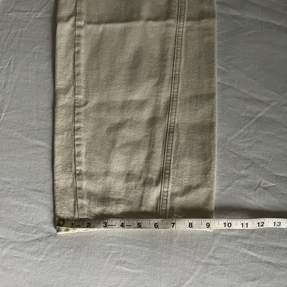 Free People Aster Straight Leg Denim 100% Cotton Jeans We The Free Cream Sz 30 - Picture 16 of 16